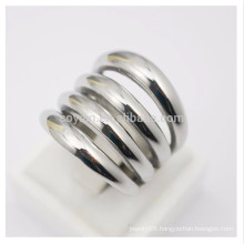 Multi Layer Combined Stainless Steel Long Finger Rings For Women